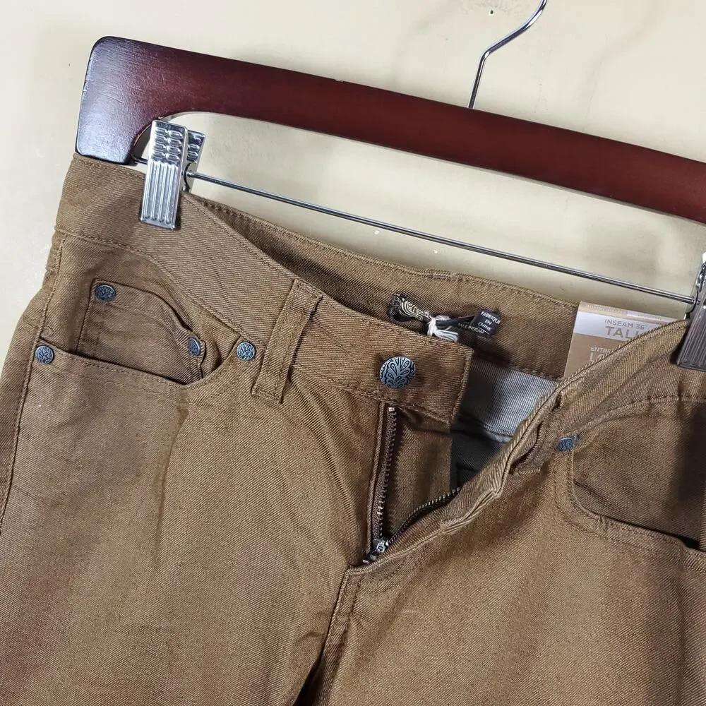 Prana Kayla Jean in Brown Women's Size 0 Tall